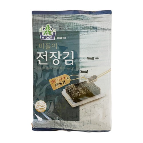 미돌이 전장김 (20g x 3팩) x 10봉, 갯벌지주식 재래김 - 보양 미도리